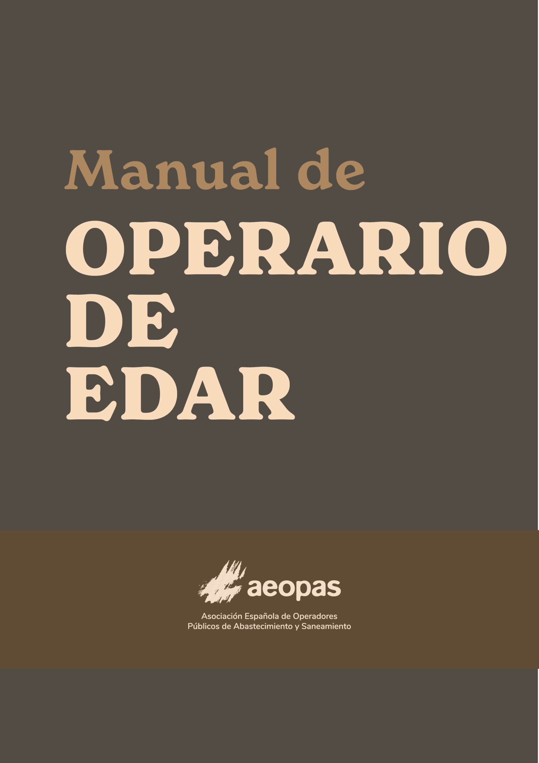 Portada Manual de Operario de EDAR