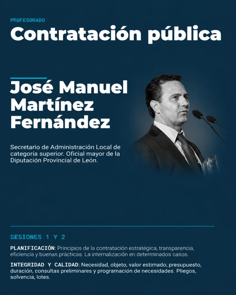 Ficha del profesor José Manuel Martínez Fernández, sesiones 1 y 2 del curso